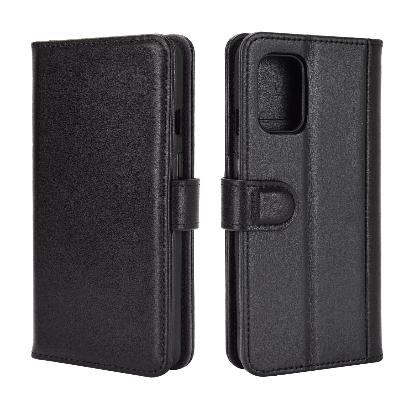 Custodia a portafoglio in vera pelle OnePlus 8T, nero