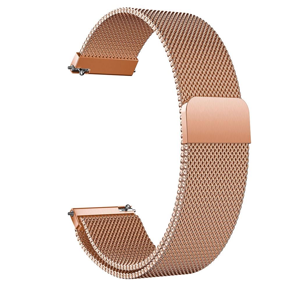 Cinturino in maglia milanese per Huawei Watch GT 2/3 42mm, oro rosa