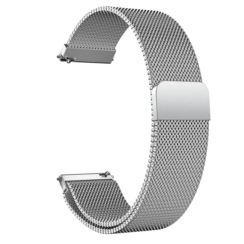 Cinturino in maglia milanese per Huawei Watch GT 2/3 42mm, d'argento