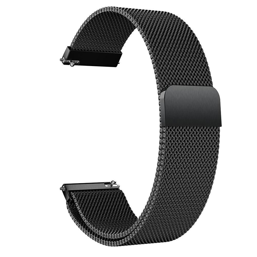 Cinturino in maglia milanese per Huawei Watch GT 2/3 42mm, nero