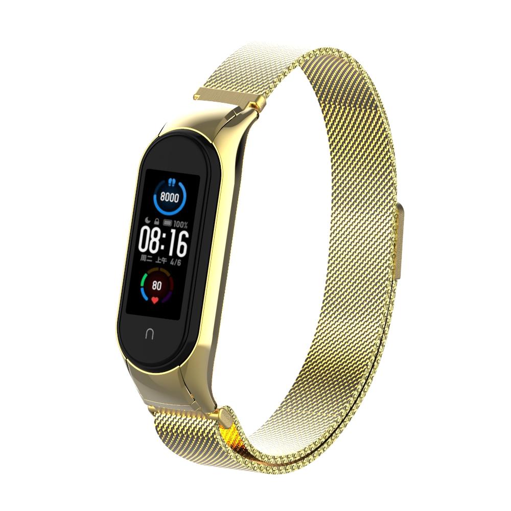 Cinturino in maglia milanese per Xiaomi Mi Band 5/6, oro