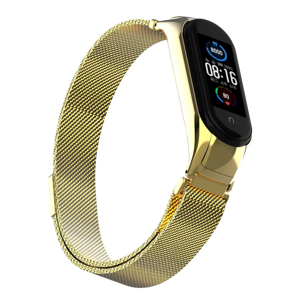 Cinturino in maglia milanese per Xiaomi Mi Band 5/6, oro