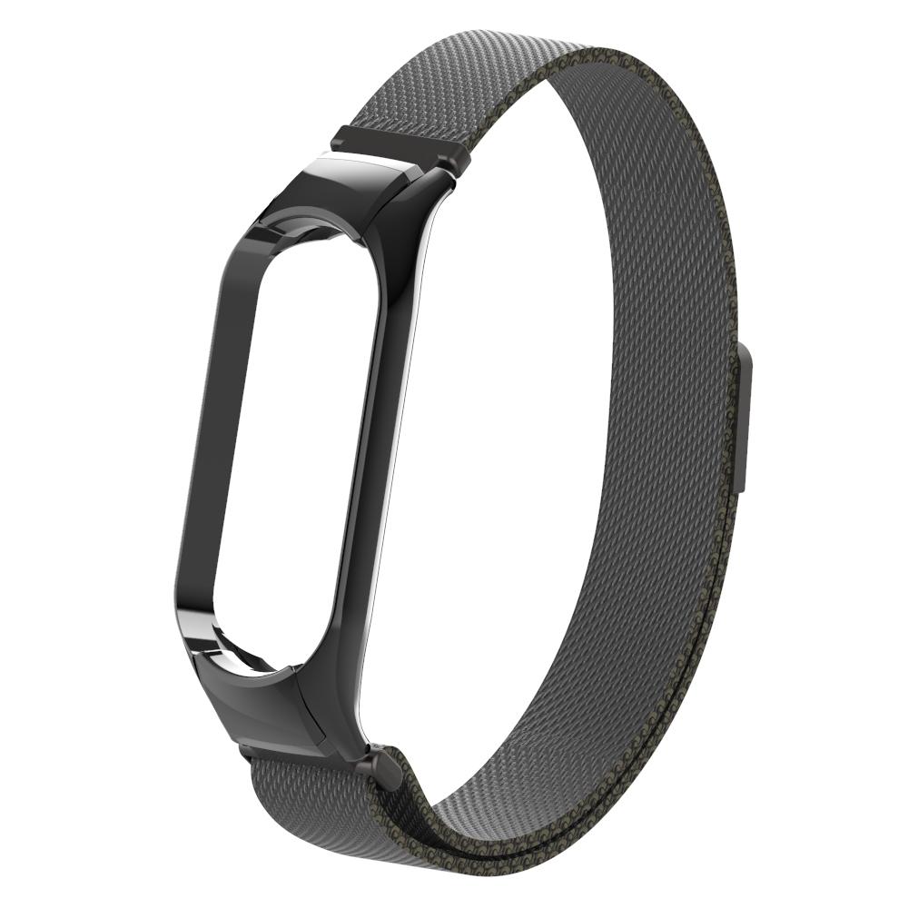 Cinturino in maglia milanese per Xiaomi Mi Band 5/6, nero