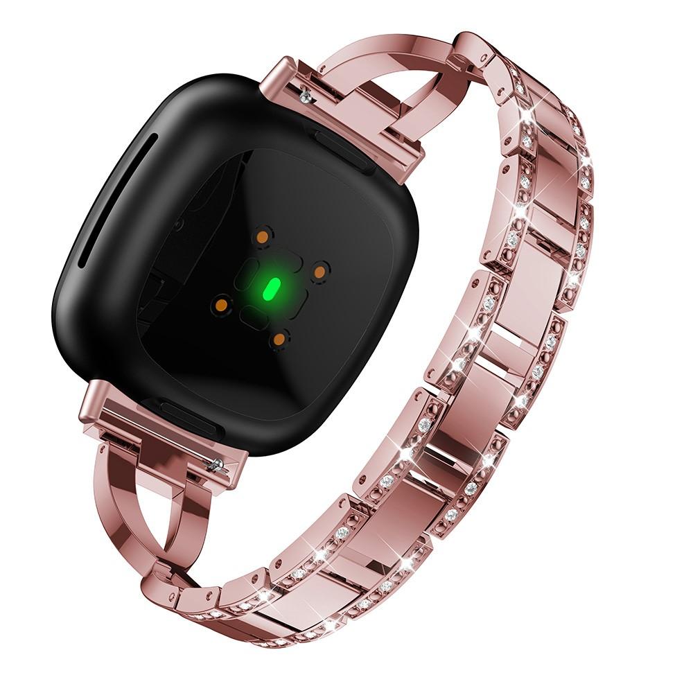 Cinturino Cristallo Fitbit Versa 3/Sense Pink