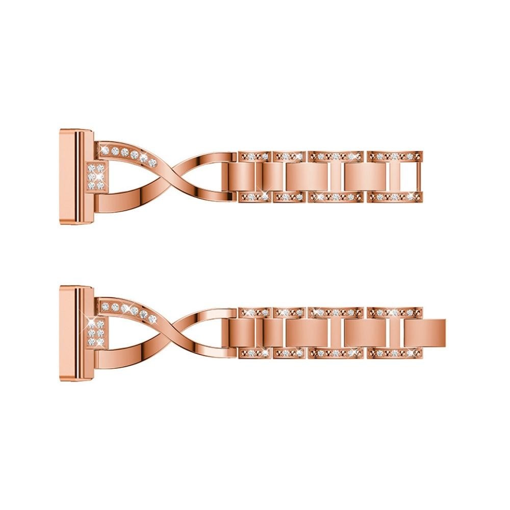 Cinturino Cristallo Fitbit Versa 4 Rose Gold