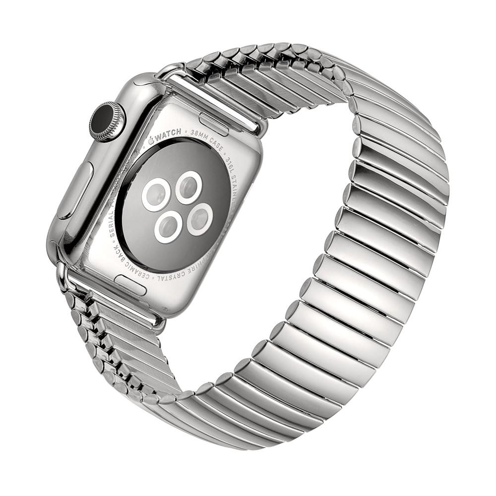 Cinturino elastico in acciaio Apple Watch 41mm Series 9 d'argento