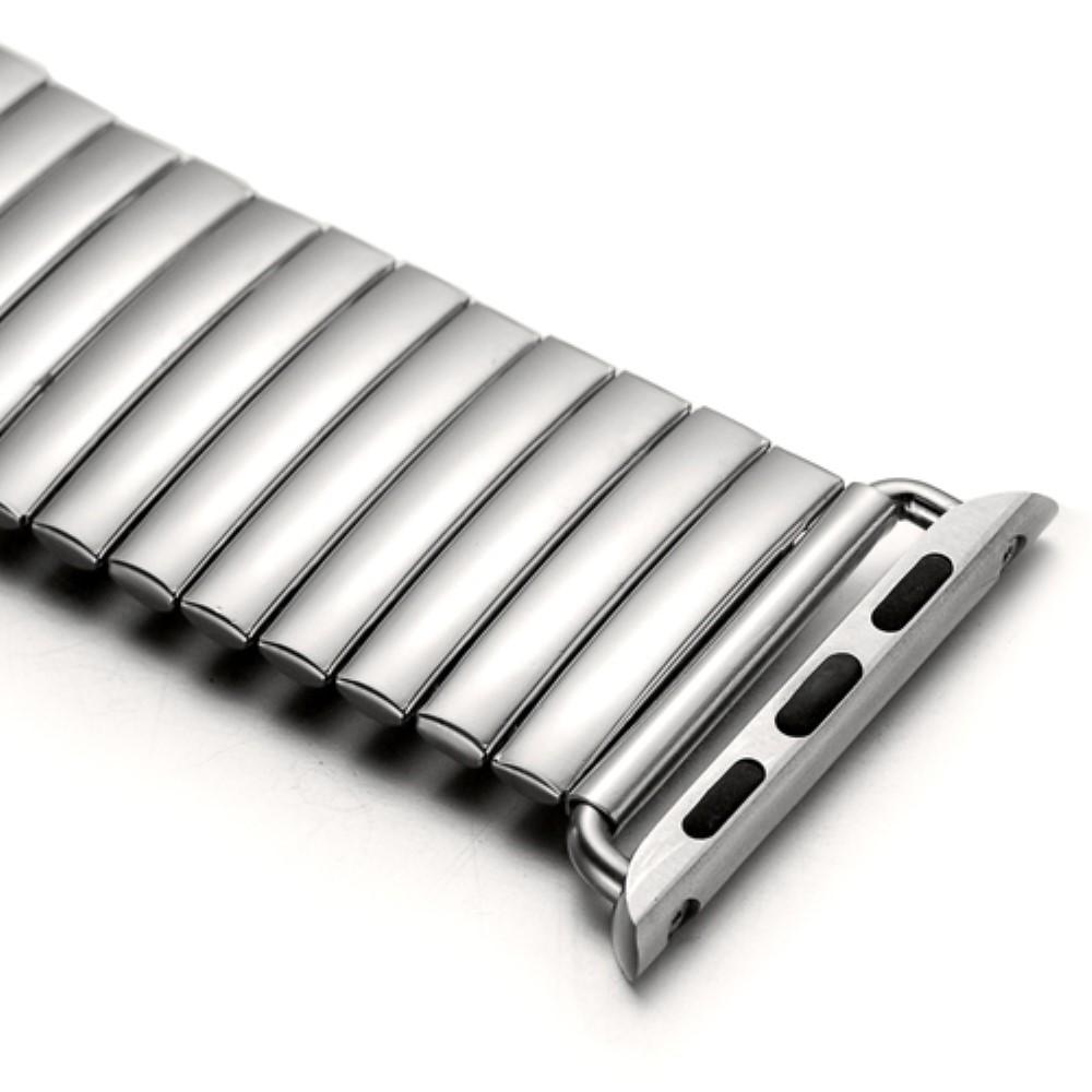 Cinturino elastico in acciaio Apple Watch 41mm Series 9 d'argento