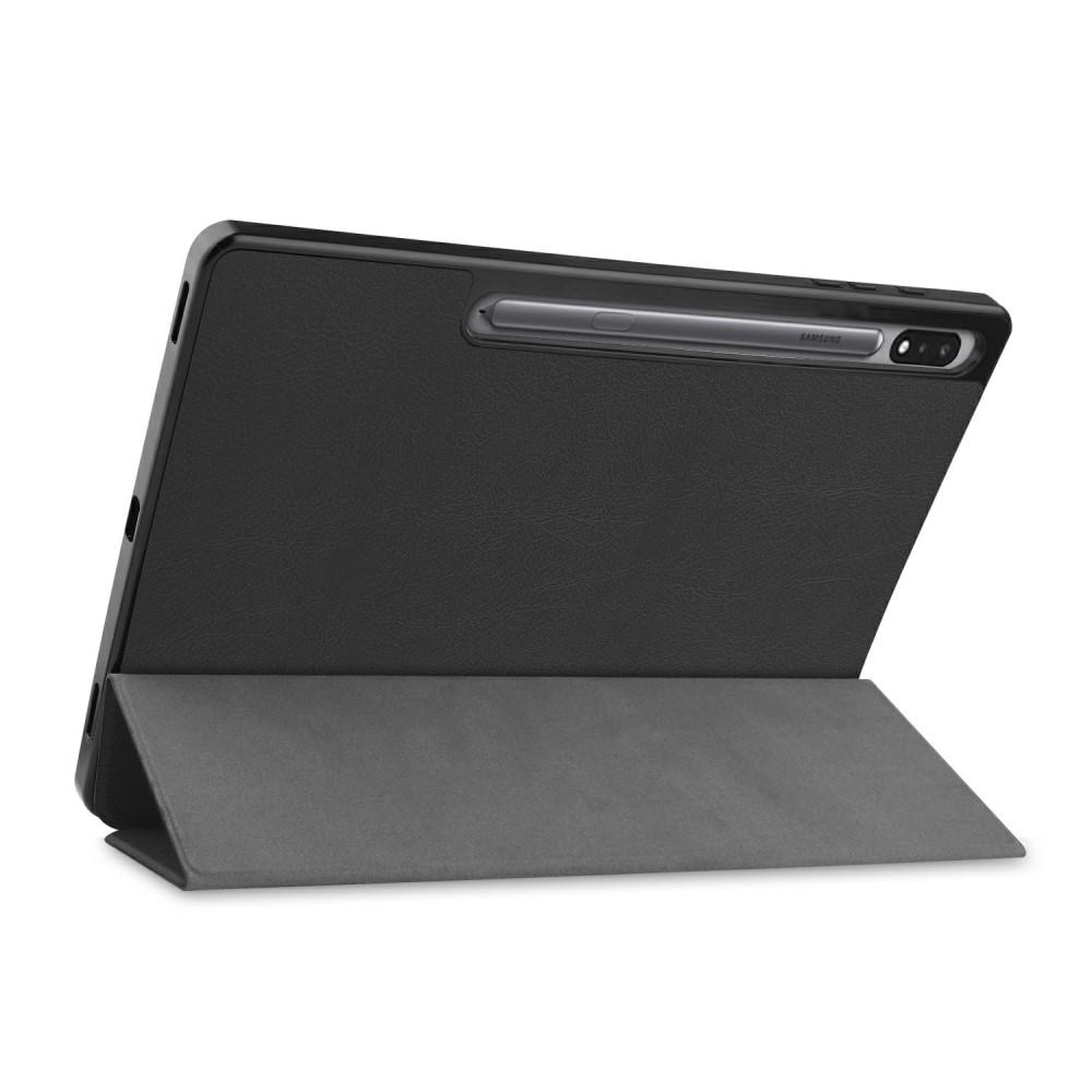 Cover Tri-Fold Samsung Galaxy Tab S7 Plus/S8 Plus 12.4 Nero