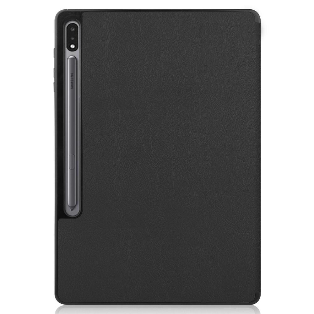 Cover Tri-Fold Samsung Galaxy Tab S7 Plus/S8 Plus 12.4 Nero