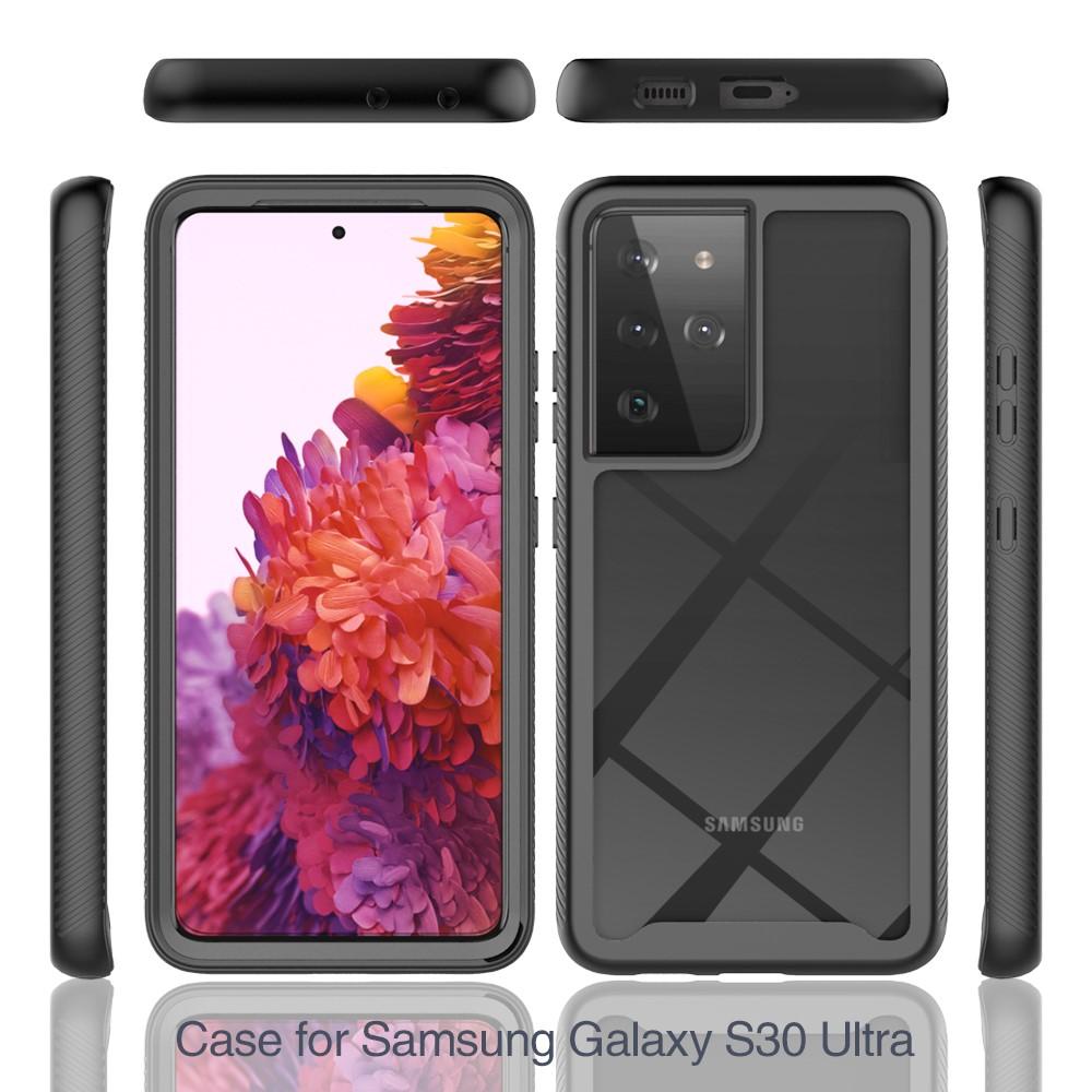 Cover protezione totale Samsung Galaxy S21 Ultra Nero