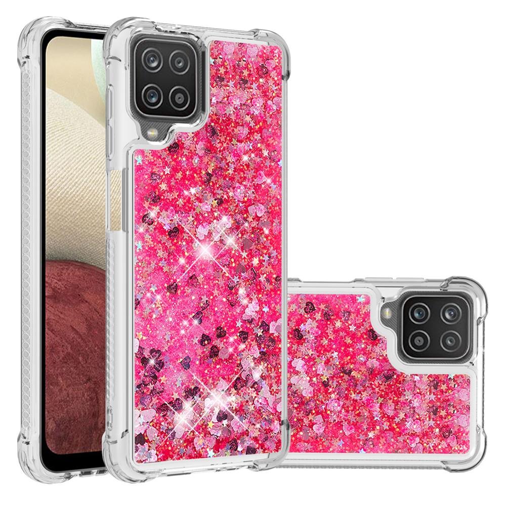 Cover Glitter Powder TPU Samsung Galaxy A12 5G Rosso