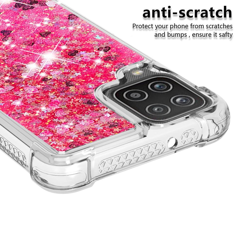 Cover Glitter Powder TPU Samsung Galaxy A12 5G Rosso