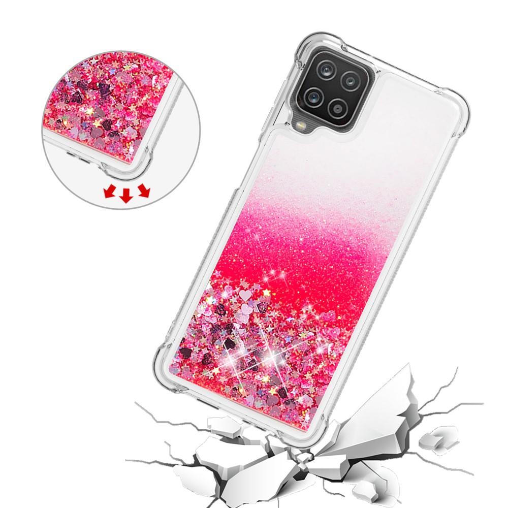 Cover Glitter Powder TPU Samsung Galaxy A12 5G Rosso