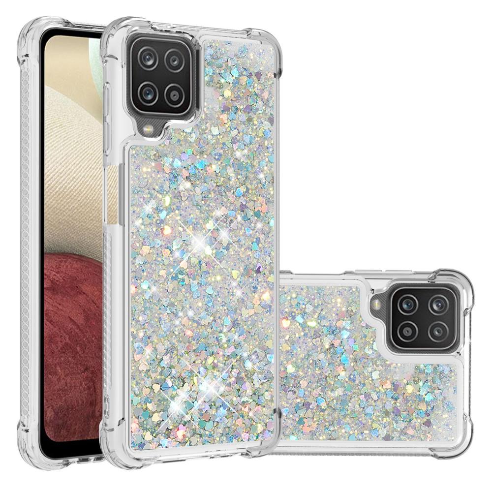 Cover Glitter Powder TPU Samsung Galaxy A12 5G D'argento
