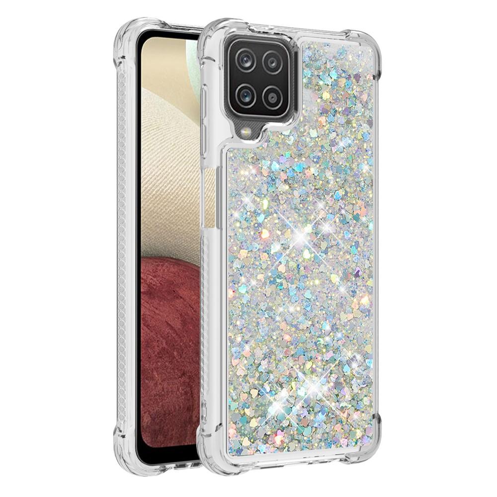 Cover Glitter Powder TPU Samsung Galaxy A12 5G D'argento