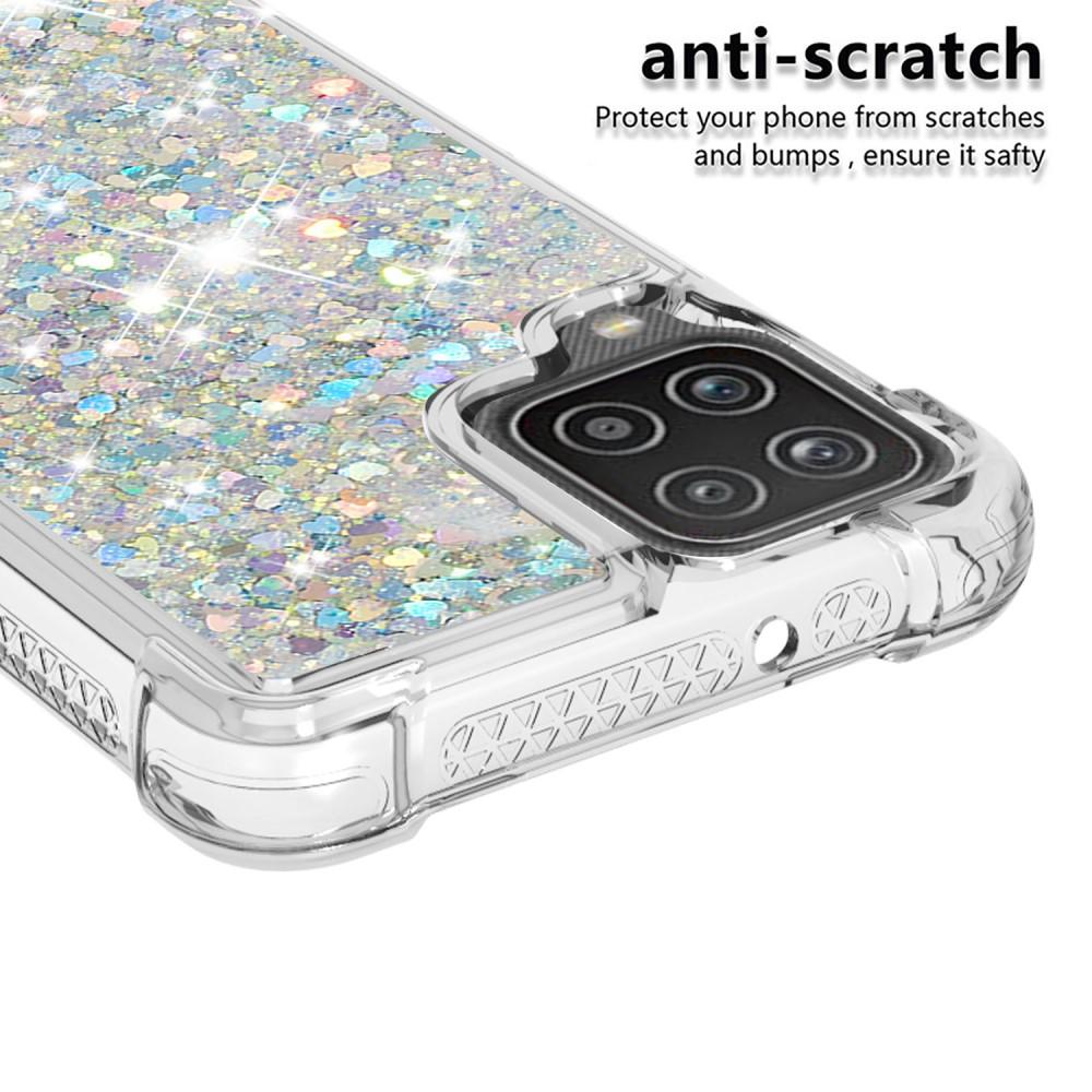 Cover Glitter Powder TPU Samsung Galaxy A12 5G D'argento