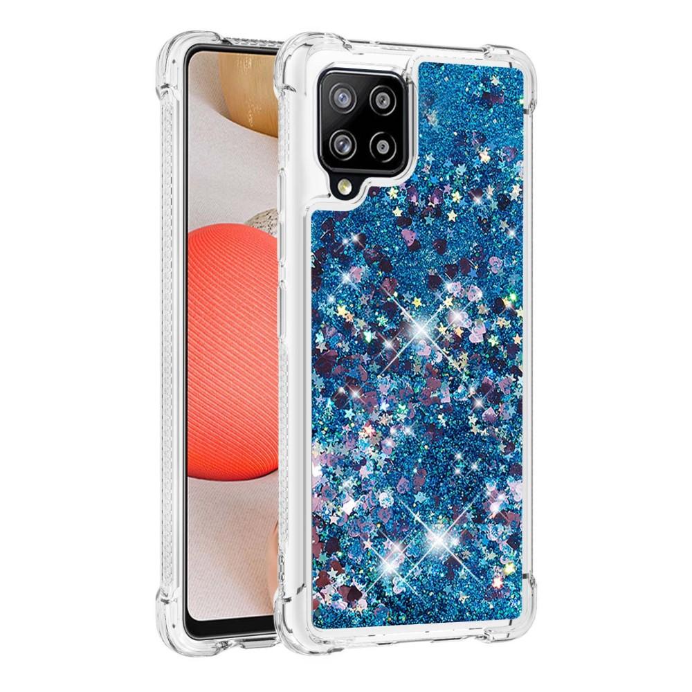 Cover Glitter Powder TPU Samsung Galaxy A42 Blu