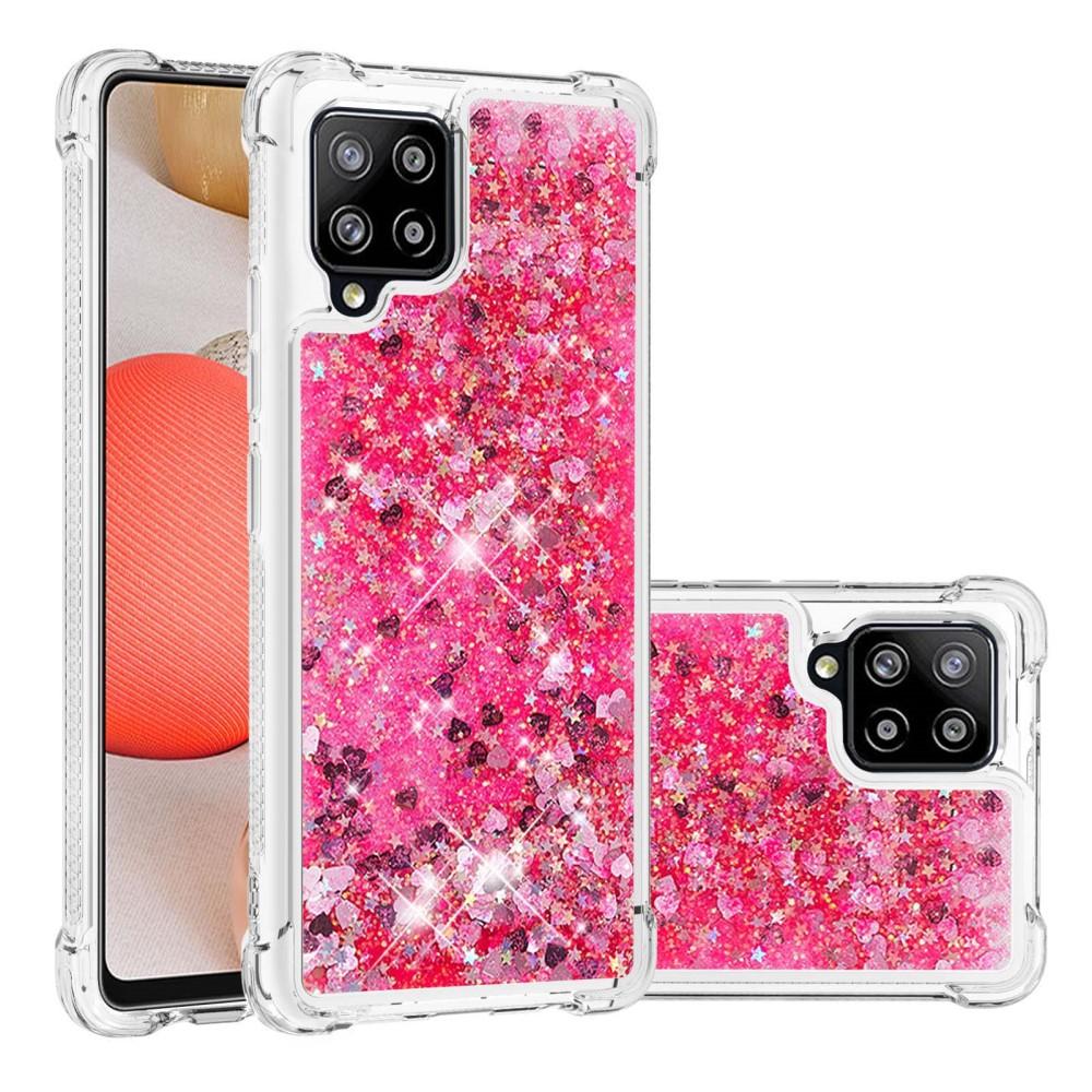 Cover Glitter Powder TPU Samsung Galaxy A42 Rosso