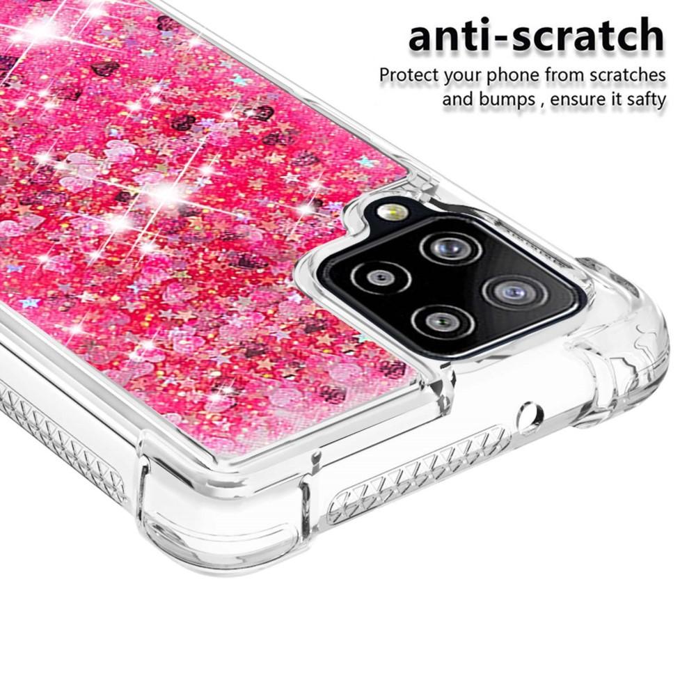 Cover Glitter Powder TPU Samsung Galaxy A42 Rosso