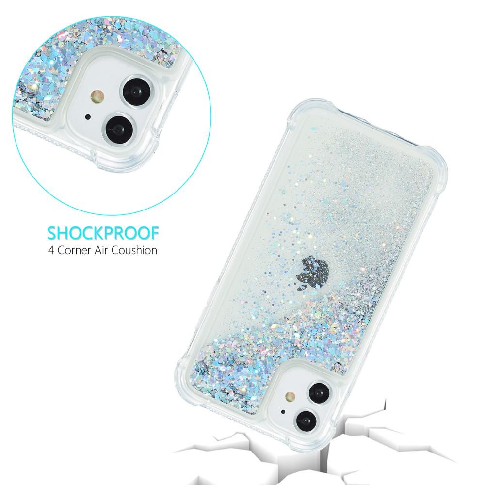 Cover Glitter Powder TPU iPhone 12/12 Pro D'argento