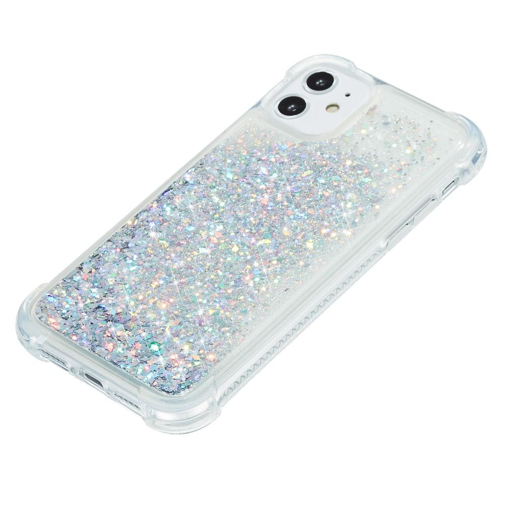 Cover Glitter Powder TPU iPhone 12/12 Pro D'argento