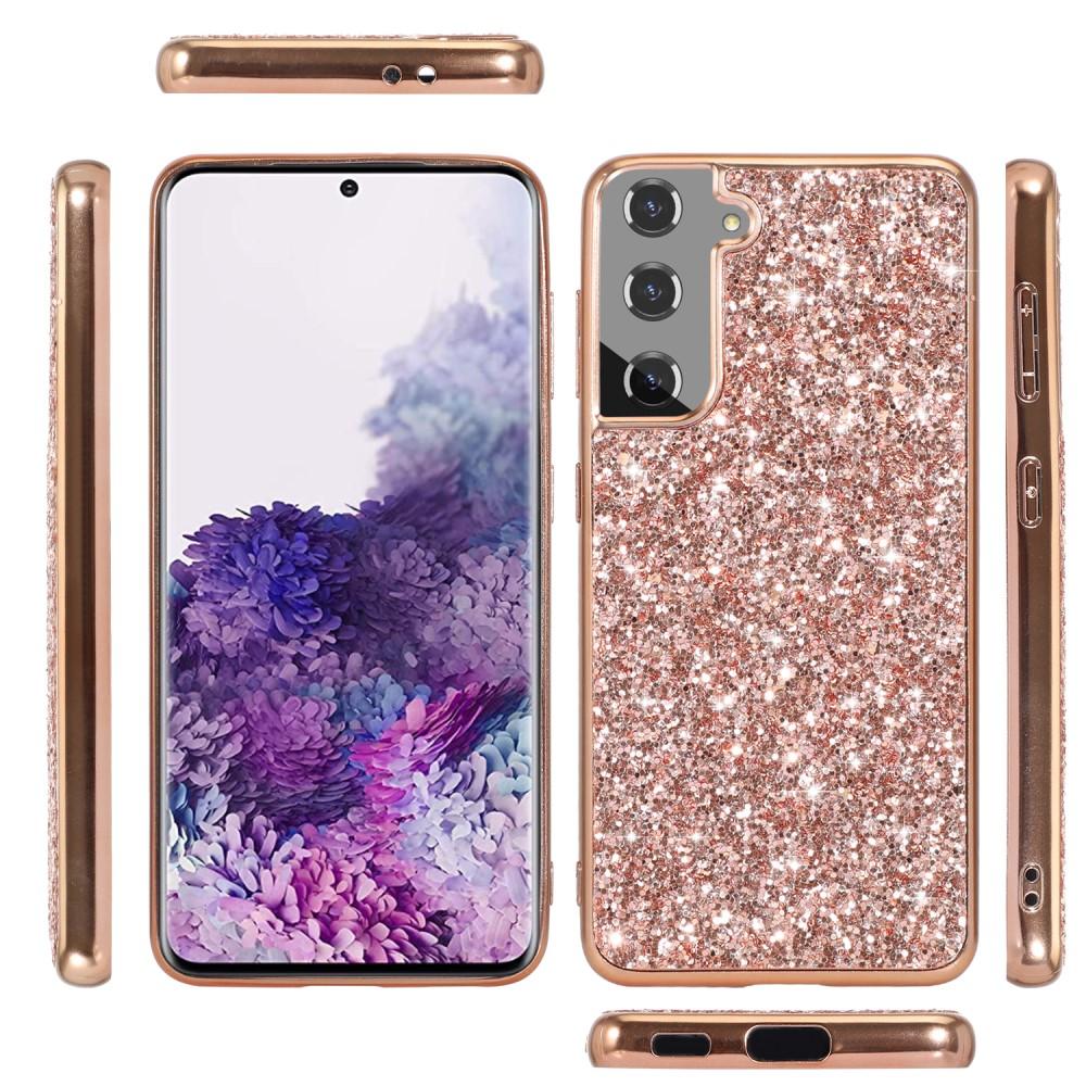 Cover Luccichio Samsung Galaxy S21 Oro Rosa