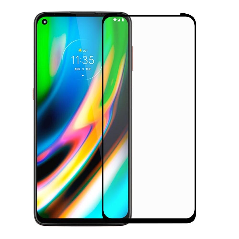 Vetro temperato a schermo intero Motorola Moto G9 Plus Nero