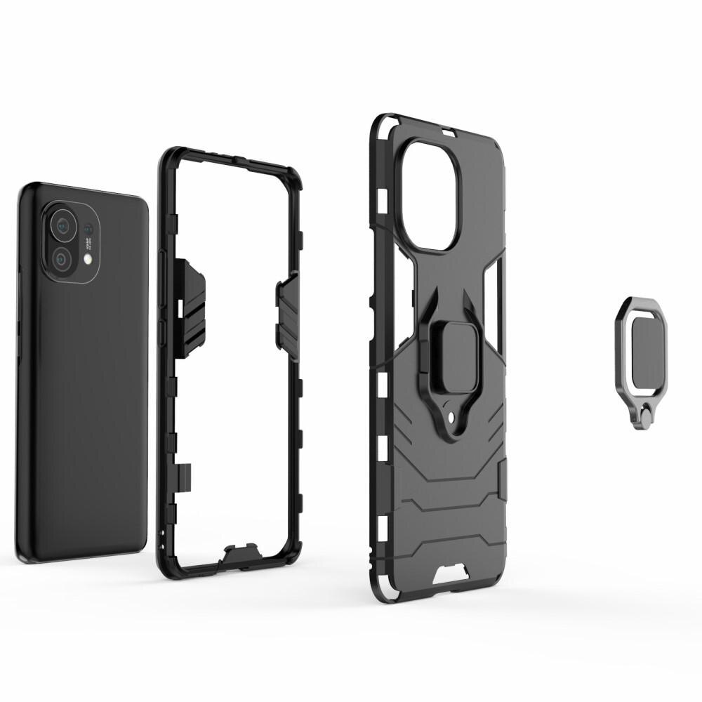 Cover ibride con anello Xiaomi Mi 11 Nero