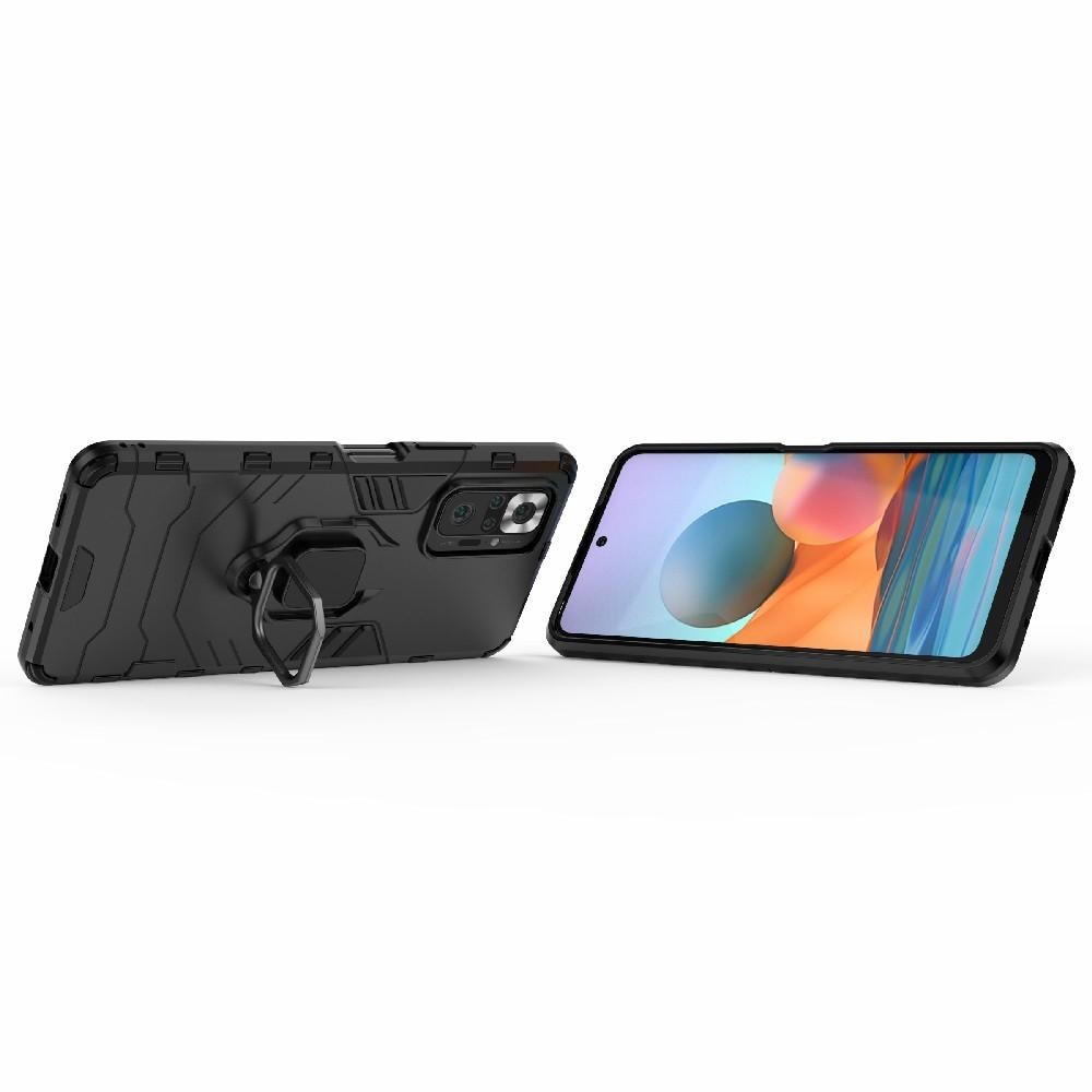 Cover ibride con anello Xiaomi Redmi Note 10 Pro Nero