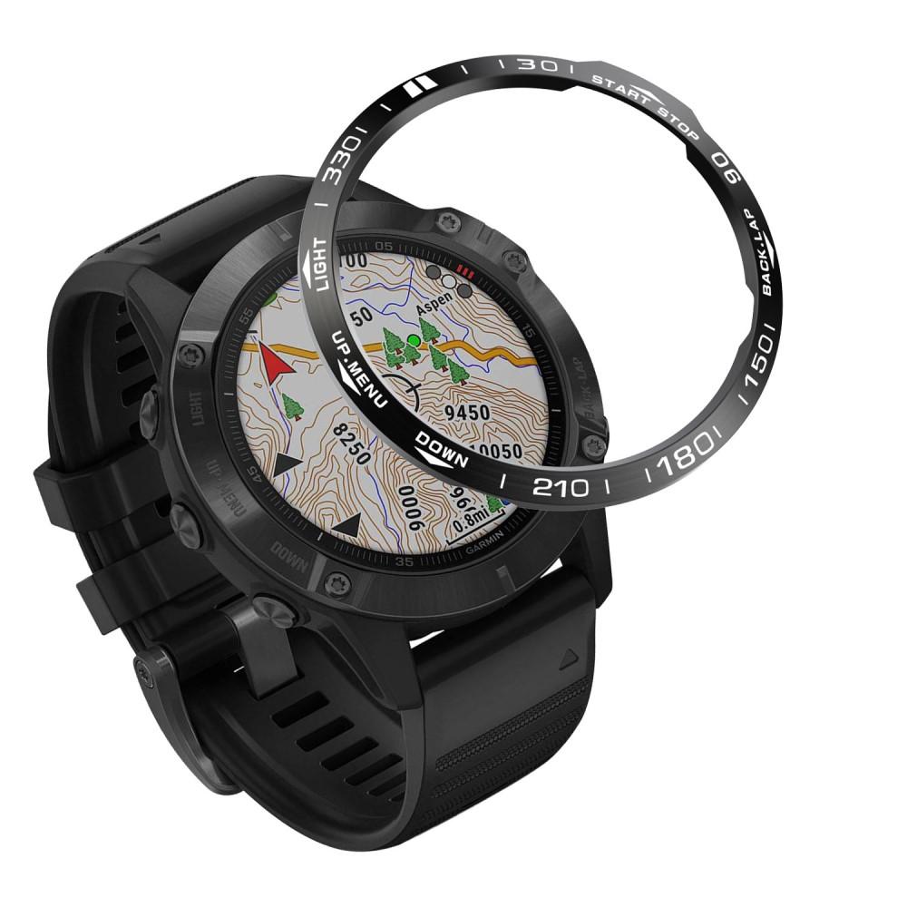 Anello lunetta Garmin Fenix 6X Nero