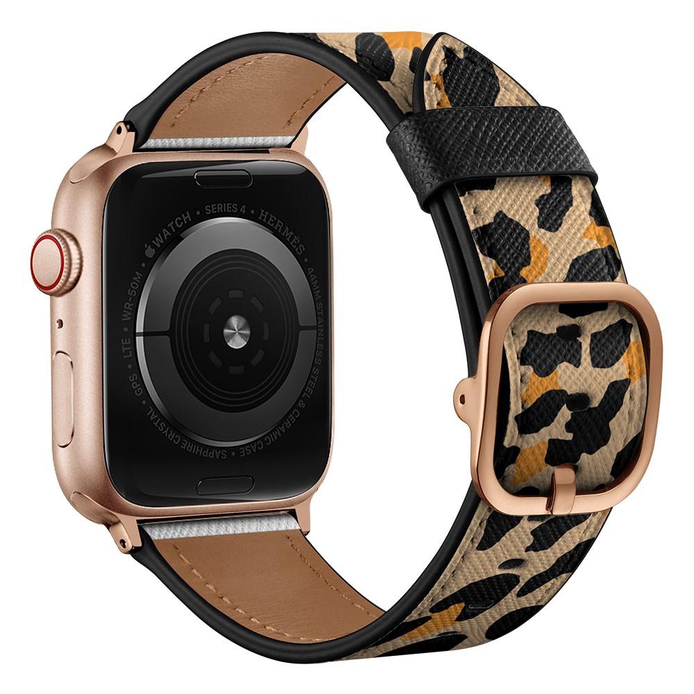 Cinturino in pelle Apple Watch 38mm Leopard