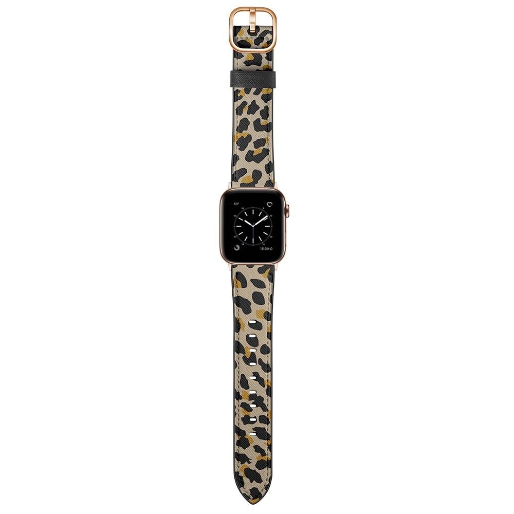 Cinturino in pelle Apple Watch 40mm Leopard