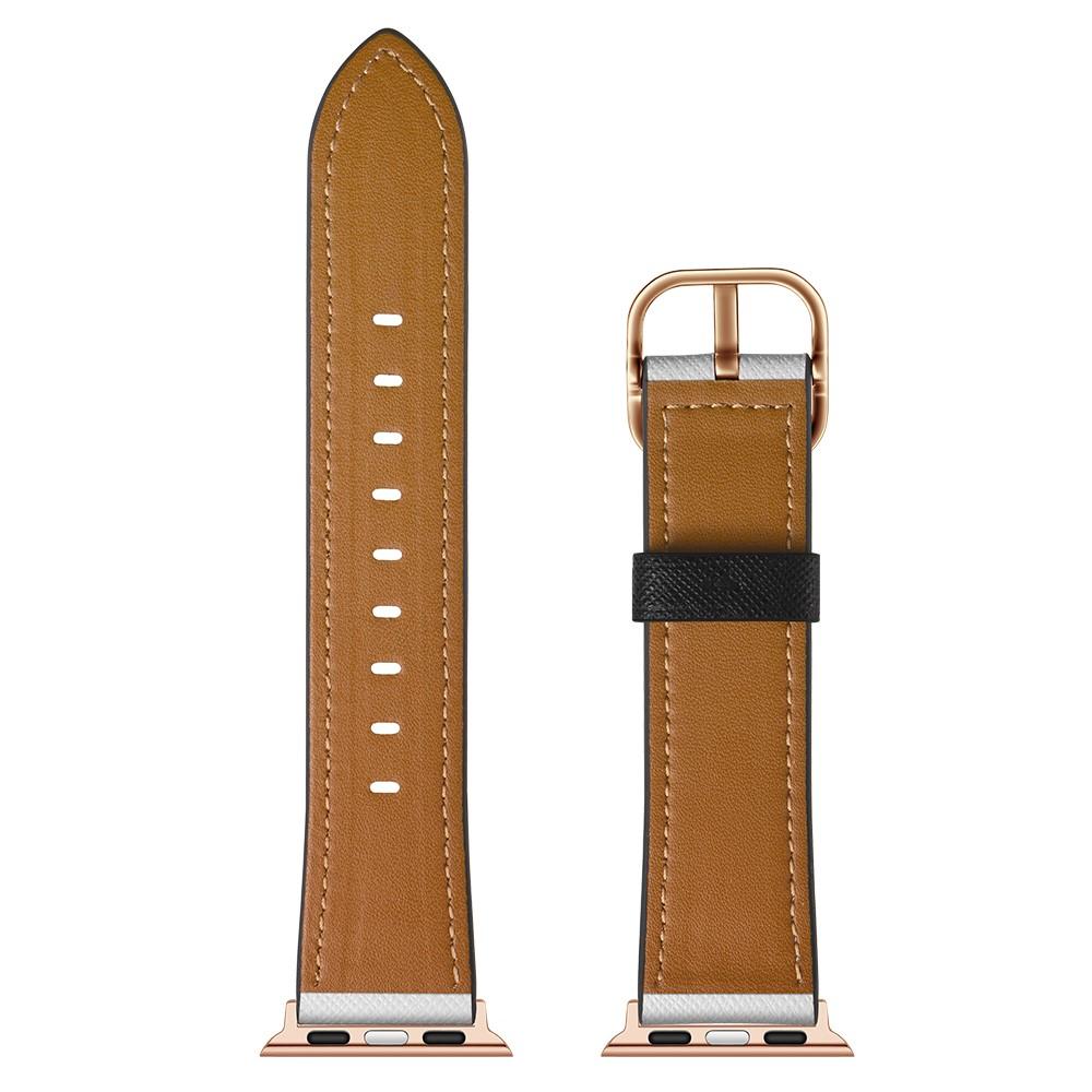 Cinturino in pelle Apple Watch Series 8 45mm Leopardo