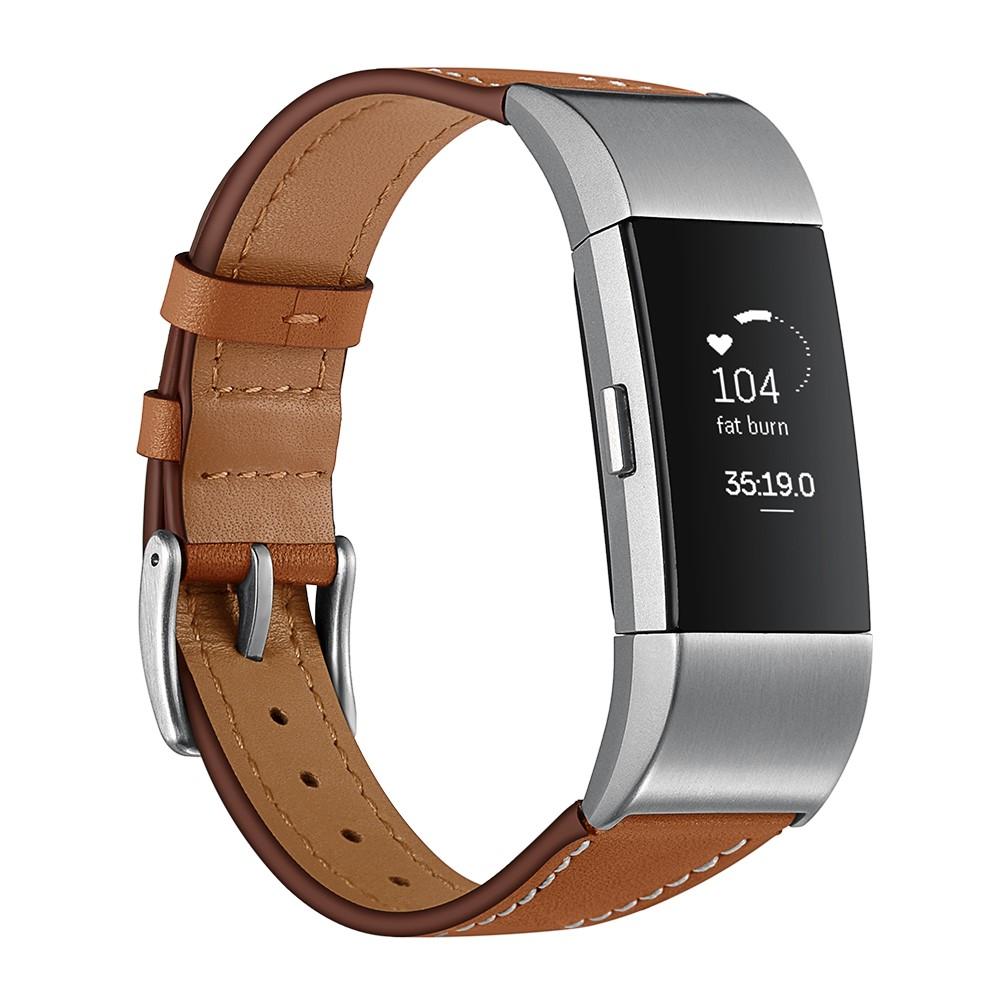 Cinturino in pelle Fitbit Charge 2 Marrone