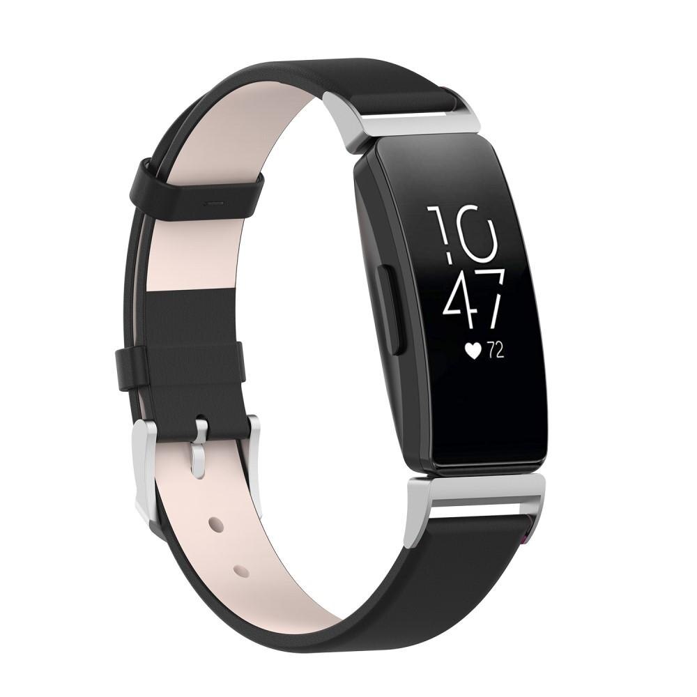 Cinturino in pelle Fitbit Inspire/Inspire HR/Inspire 2 Nero