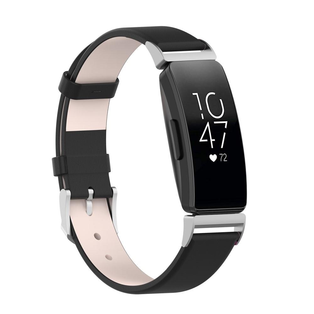 Cinturino in pelle Fitbit Inspire/Inspire 2 Nero