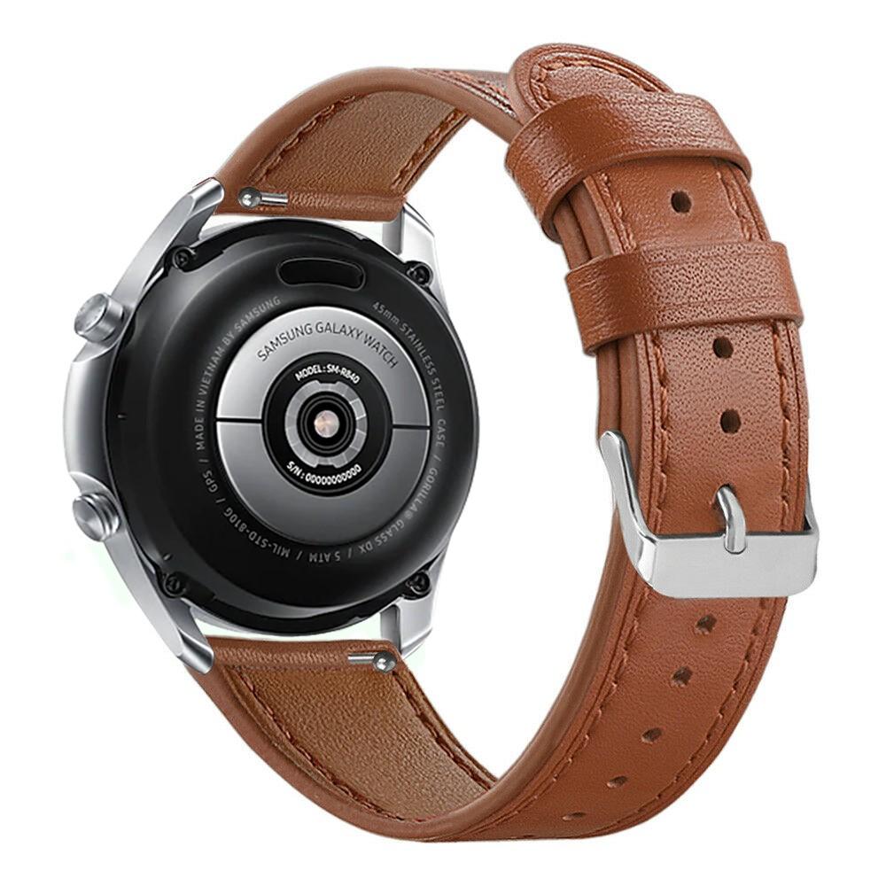 Cinturino in pelle Samsung Galaxy Watch 3 45mm Marrone