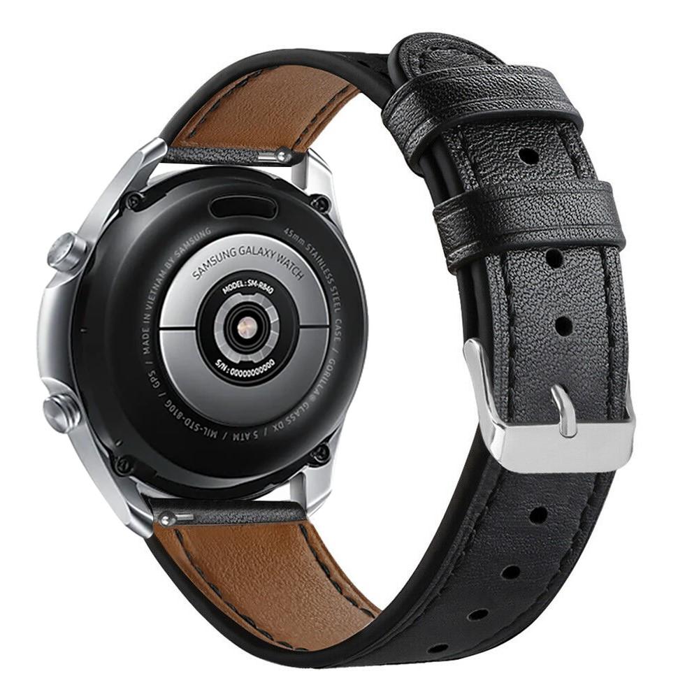 Cinturino in pelle Samsung Galaxy Watch 3 45mm Nero