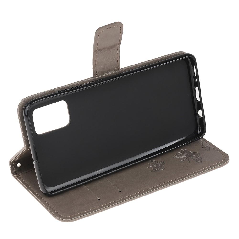 Custodia in pelle a farfalle per Xiaomi Mi 11i, Grigio