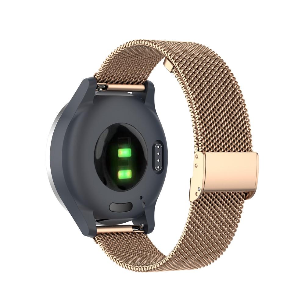 Cinturino in rete Garmin Vivoactive 3 oro rosa