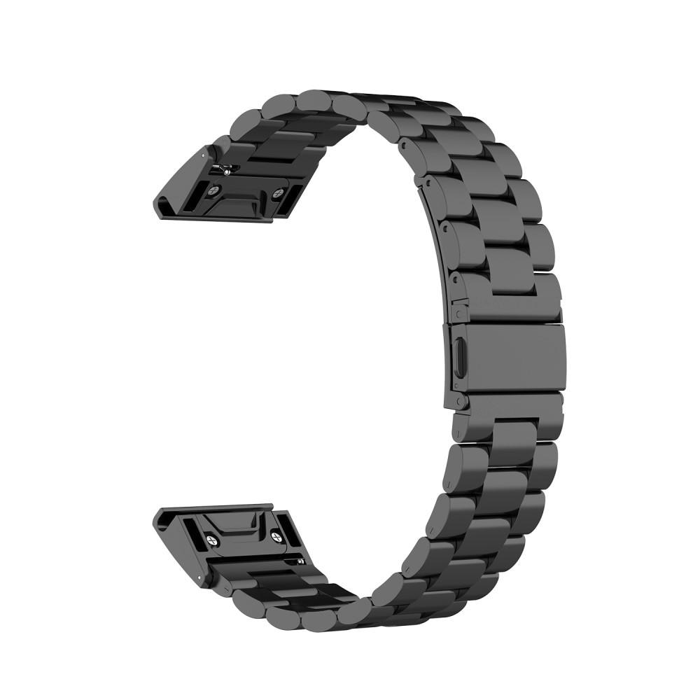 Cinturino in metallo Garmin Fenix 5X/5X Plus/6X/6X Pro/7X Nero