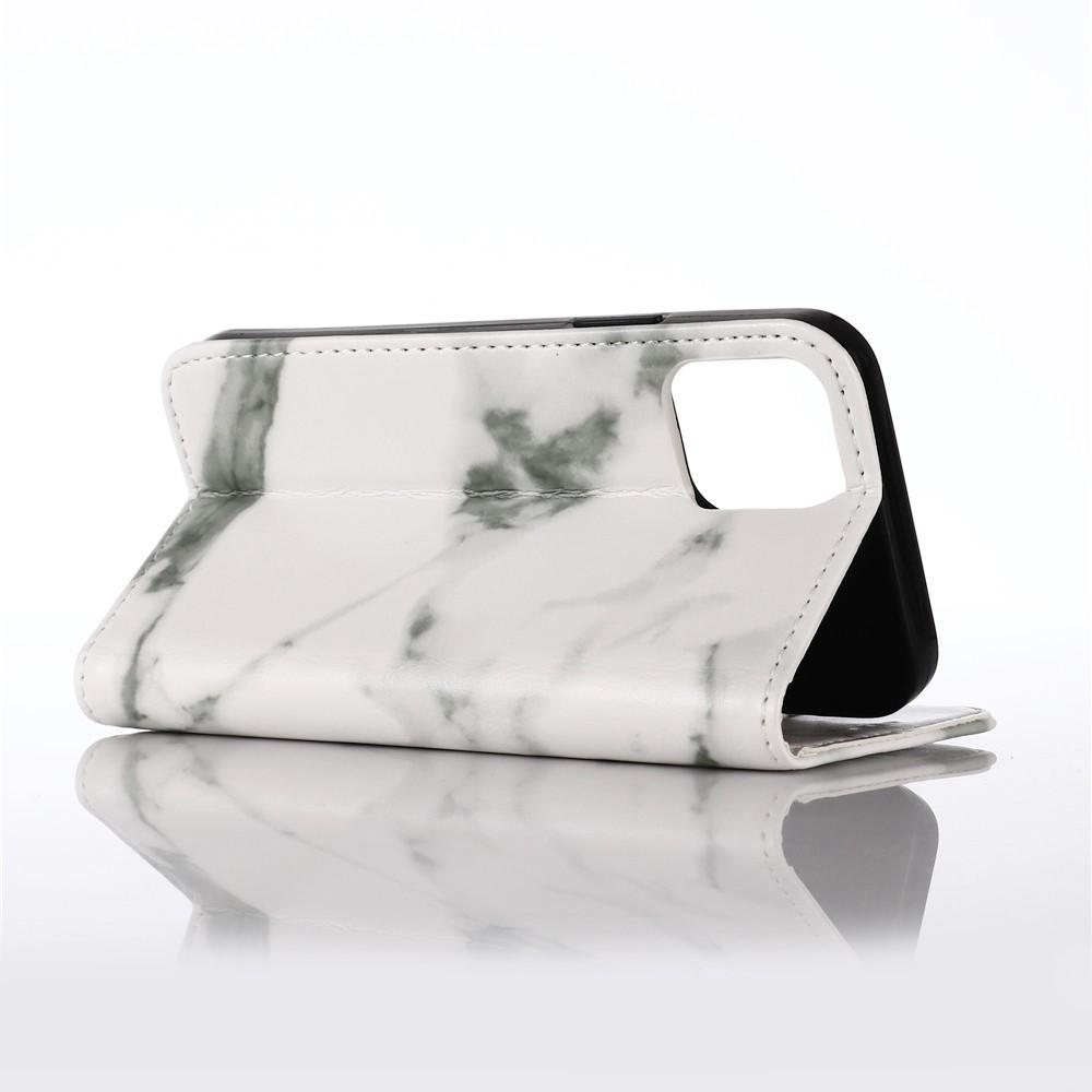 Cover portafoglio iPhone 12/12 Pro Marmo bianco