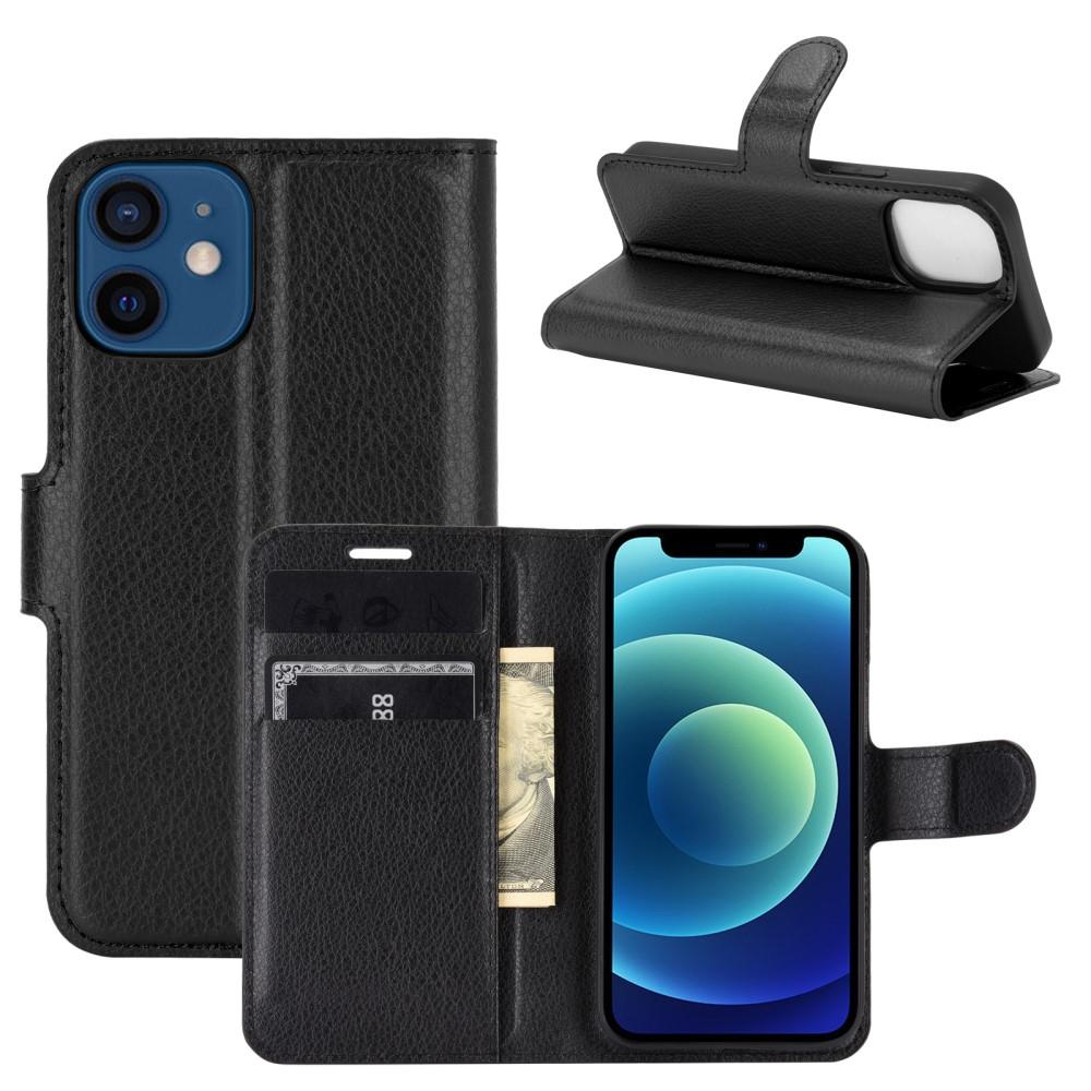 Cover portafoglio Apple iPhone 12 Mini Nero