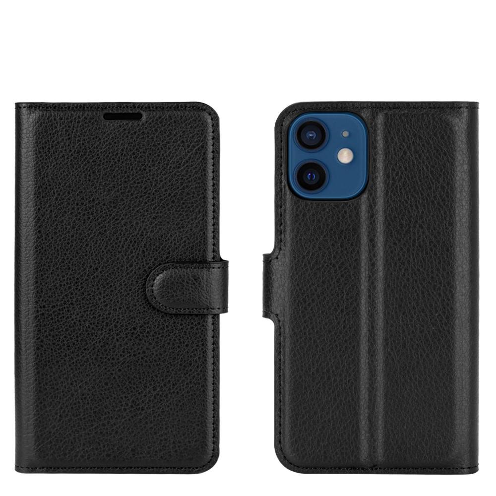 Cover portafoglio Apple iPhone 12 Mini Nero
