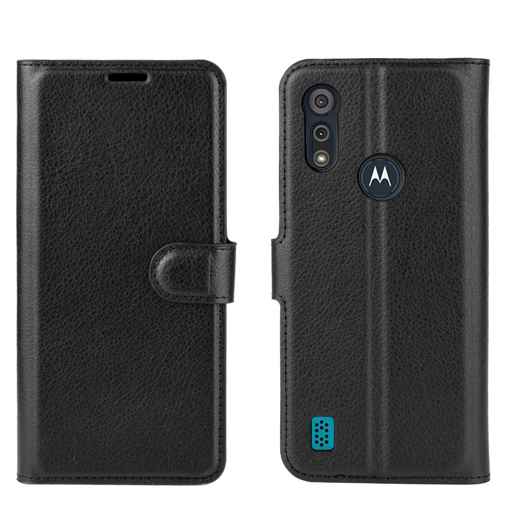 Cover portafoglio Motorola Moto E6s Nero
