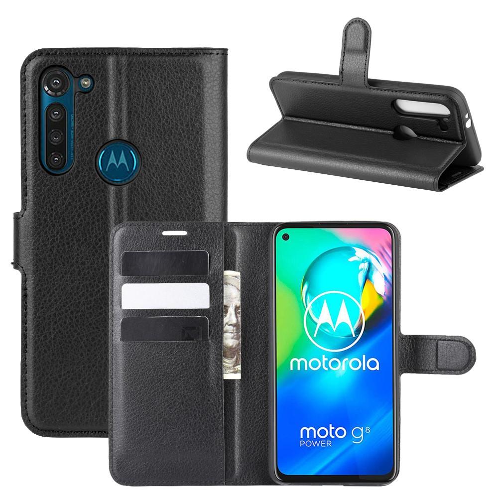 Cover portafoglio Motorola Moto G8 Power Nero