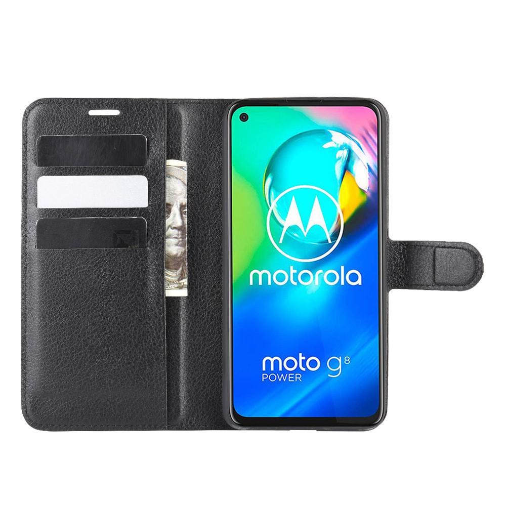 Cover portafoglio Motorola Moto G8 Power Nero