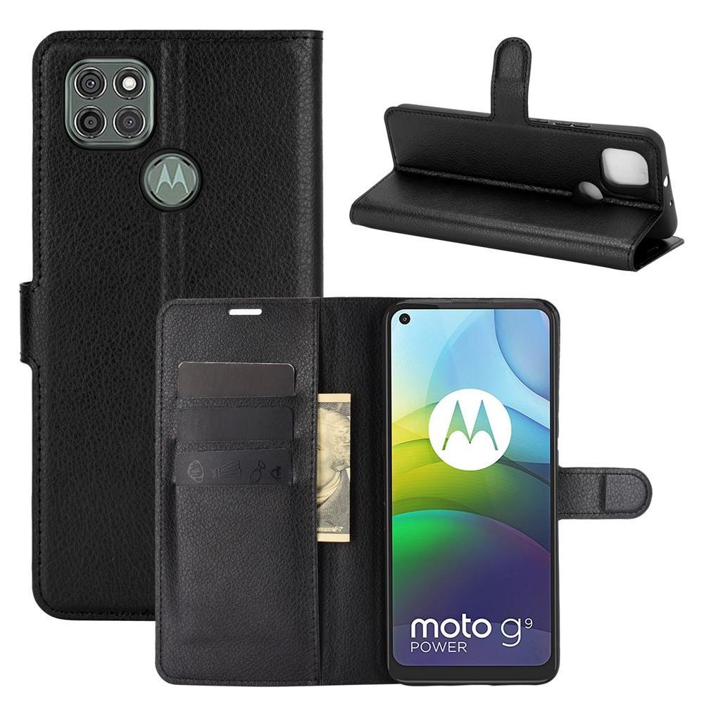 Cover portafoglio Motorola Moto G9 Power Nero