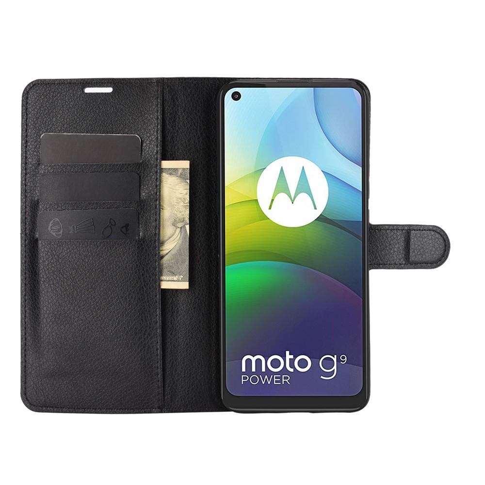 Cover portafoglio Motorola Moto G9 Power Nero