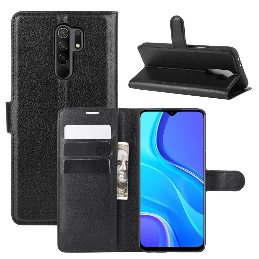 Cover portafoglio Xiaomi Redmi 9 Nero